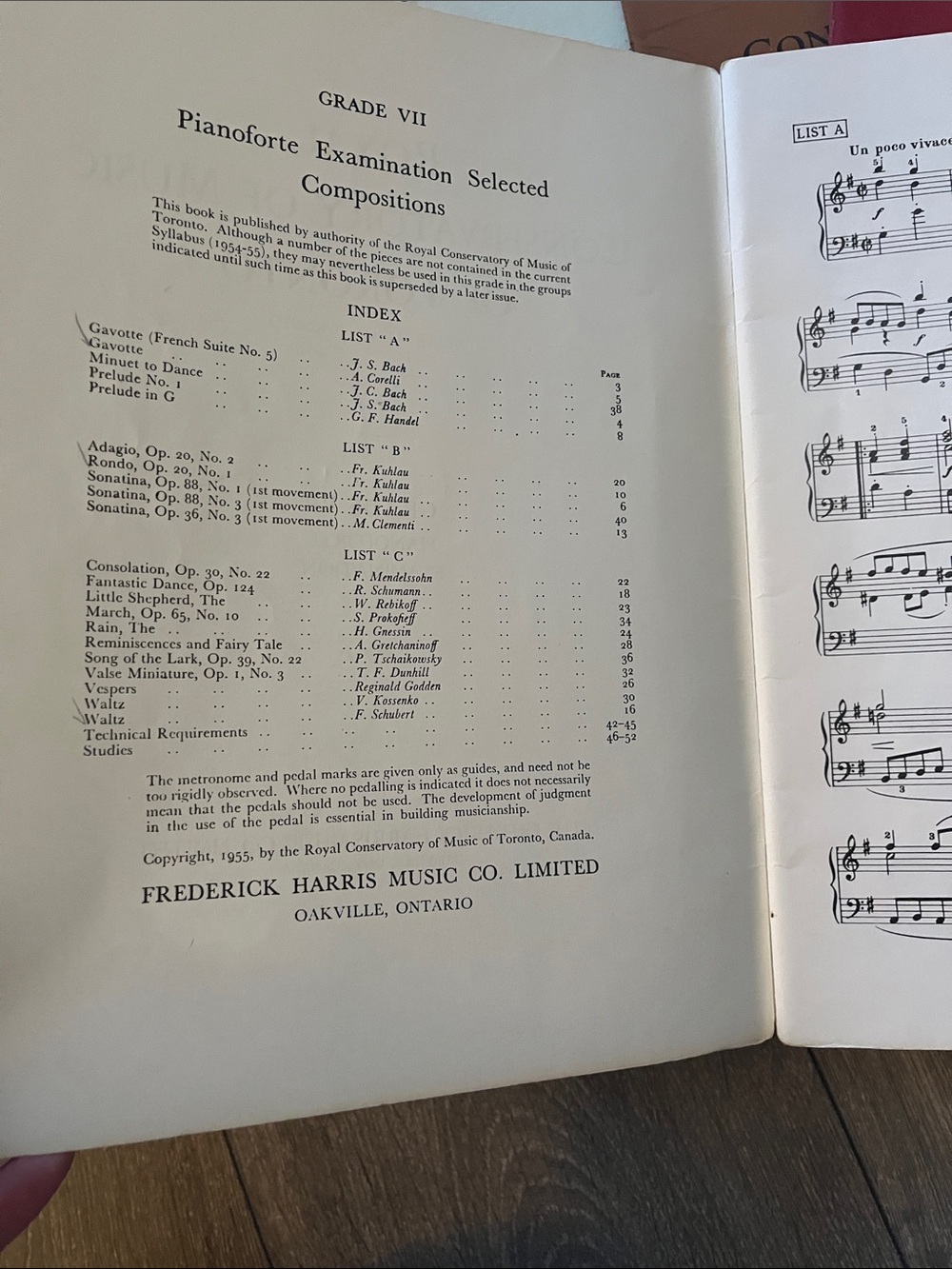 Royal Conservatory of Music of Toronto Pianoforte Examination Booklets set of 7 - Picture 9 of 12